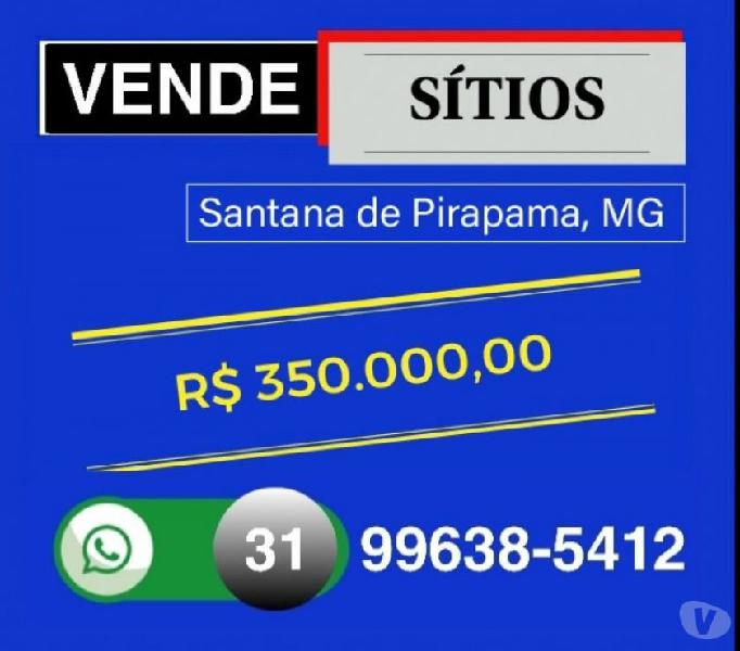 Vende Sítios, Região Santana de Pirapama, MG