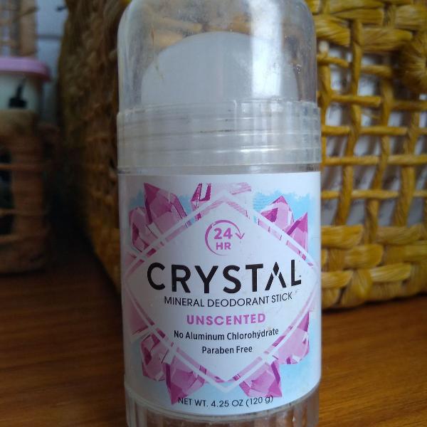 desodorante natural vegano importado sem alumínio crystal