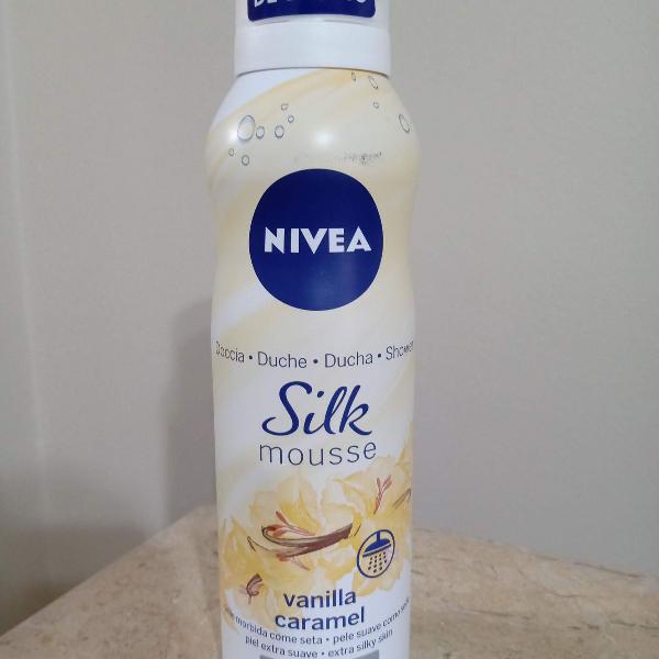 mousse de banho silk nivea baunilha vanilla novo 200ml