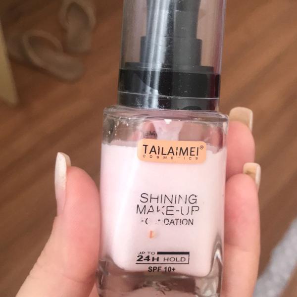 shining makeup foundation #102 pink tailaimei