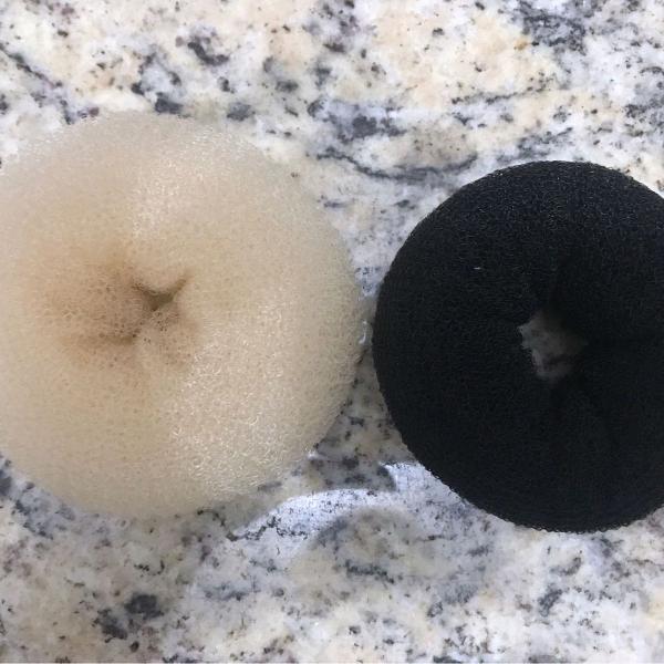 2 acessórios para coque rosquinha