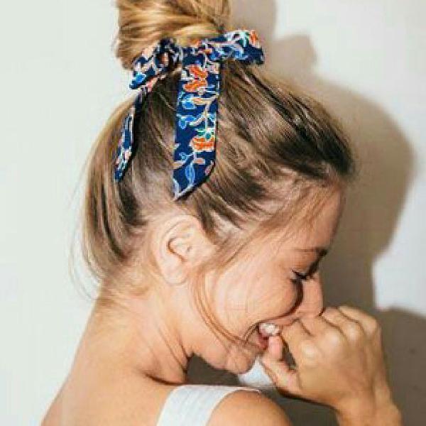 2 scrunchies (Xuxinhas) florais