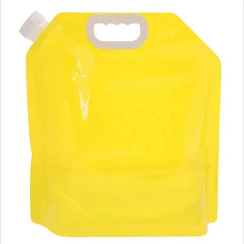 Amarelo 5l Pe Bolsa De Água Dobrável Armazenamento De