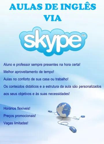 Aulas Particulares De Inglês Via Skype