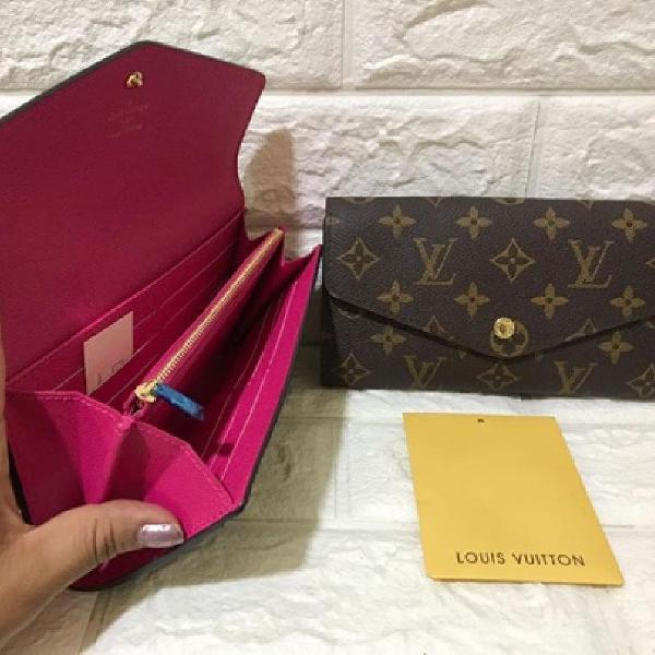 CARTEIRA FEMININA LOUIS VUITTON CANVAS MONOGRAM COLOR BROWN