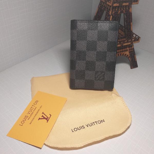 CARTEIRA SLIM - PORTA CARTÕES LOUIS VUITTON CANVAS DAMIER