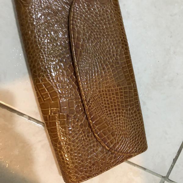 bolsa babado croco