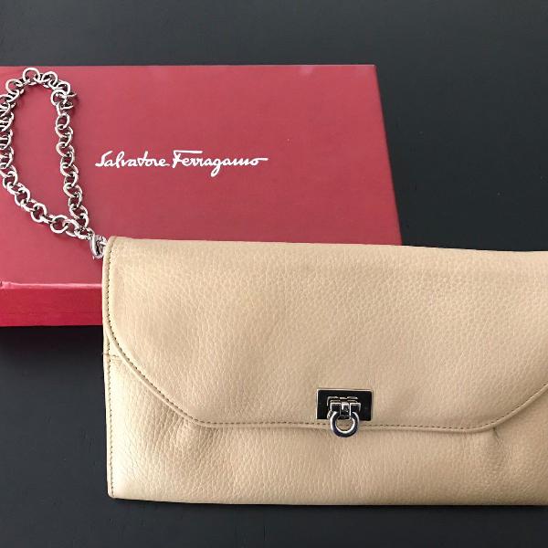 carteira / clutch salvatore ferragamo