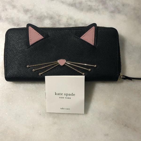 carteira kate spade gatinho