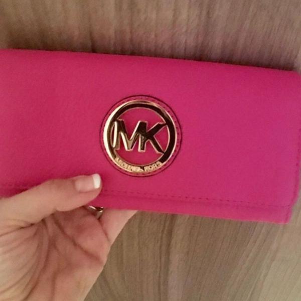 carteira michael kors couro