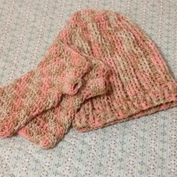 conjunto gorro e luvas