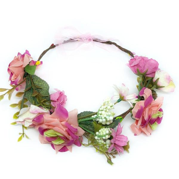 coroa cabelo flores