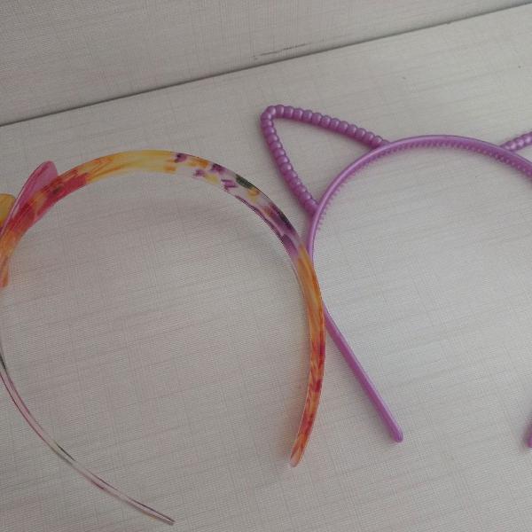 duas tiaras de cabelo