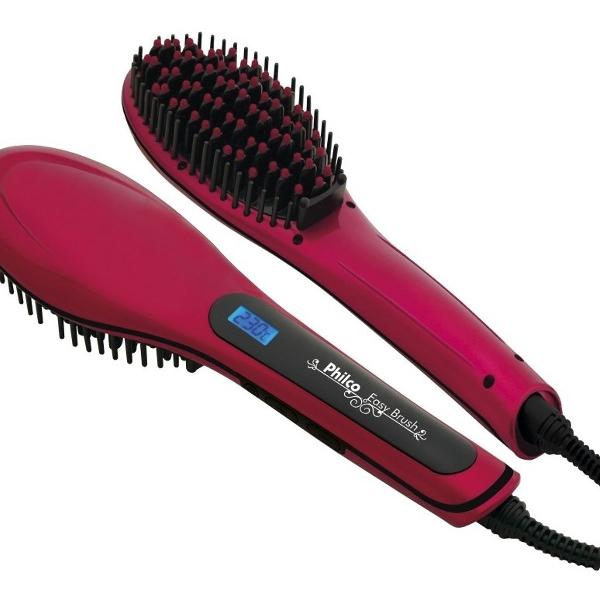 escova alisadora e modeladora easy brush philco