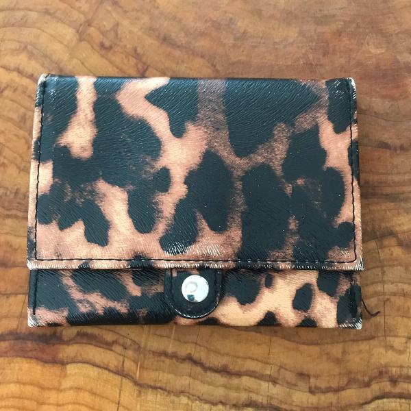 porta cartões animal print
