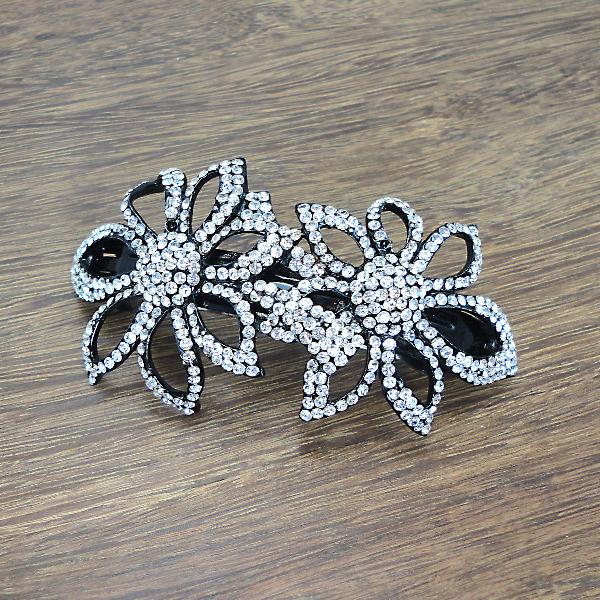 presilha para penteado flores com strass
