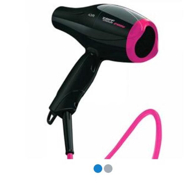 secador de cabelos taiff titanium profissional preto/rosa