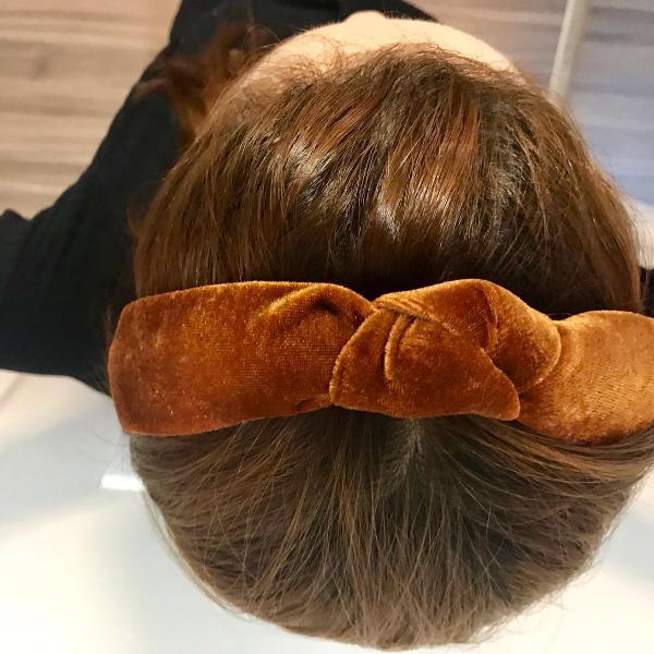 tiara turbante caramelo