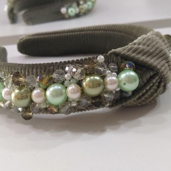 tiara turbante com pedras