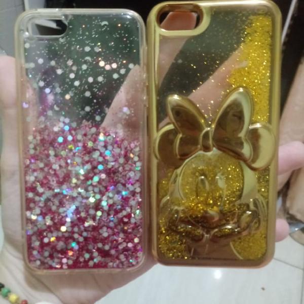 02 cases lindas p/ iphone 5s 5c 5