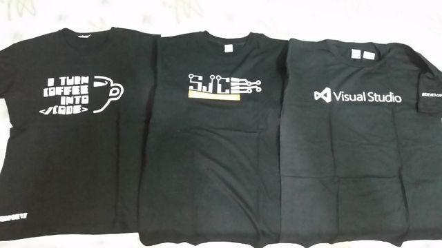 Camisetas M de informática: Visual Studio, SJC HackerClube