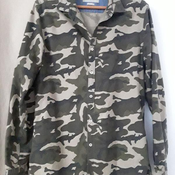 camisa camuflada exército 100%original