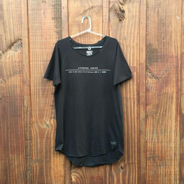 camiseta alongada (longline) liverpool