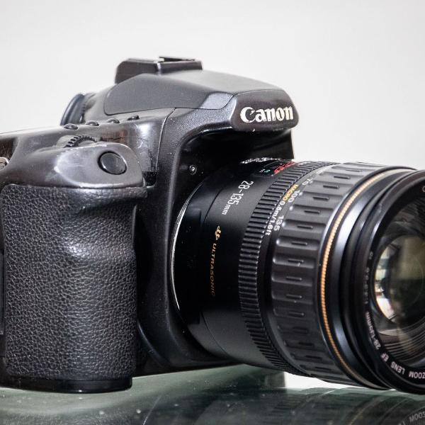 câmera canon eos 40d + lente 28-135mm