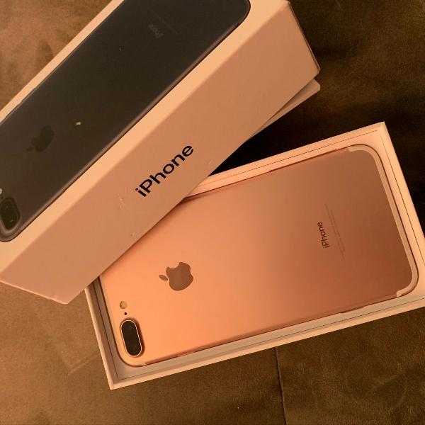 iphone 7 plus 128 gb rose gold impecável