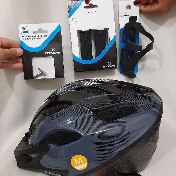 kit ciclismo com capacete