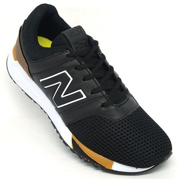 tênis new balance 247 revlite preto e caramelo