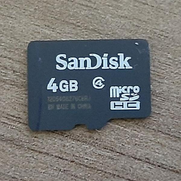 Cartão de Memória SanDisk MicroSD 4GB