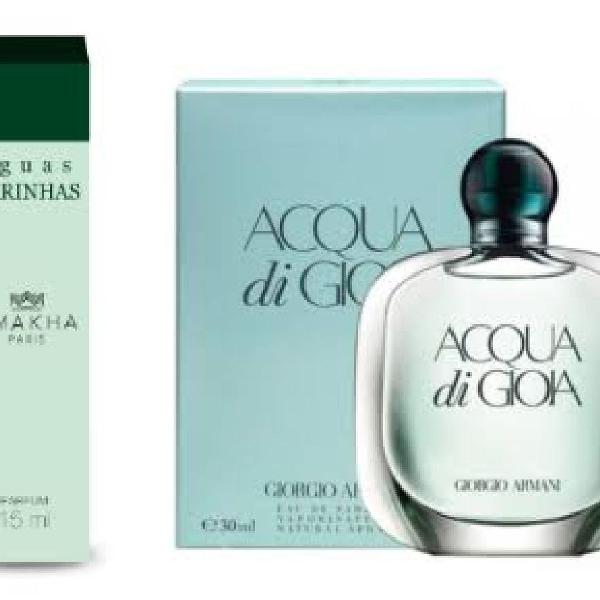 Fragrâncias importadas (15ml cada).