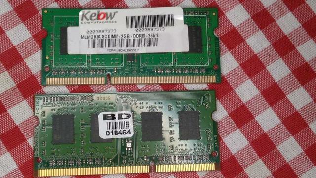 MEMÓRIA DDR 3 - 2 x 2GB NOTEBOOK