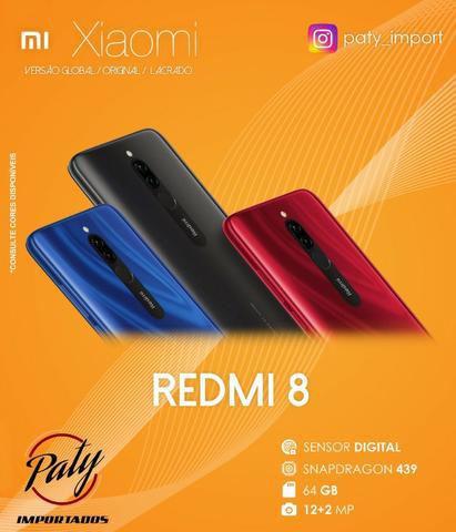 Redmi 8 64GB Lacrado Versão Global Pronta Entrega - Paty