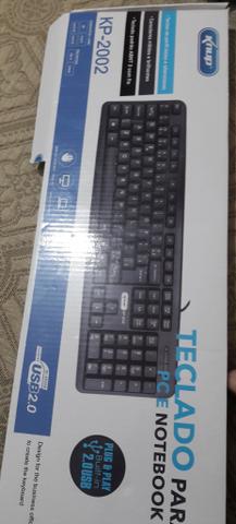 Teclado USB para pc ou notebook novo