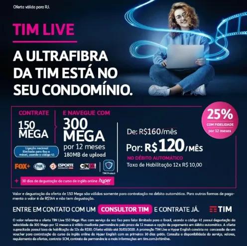 Tim Live Wi-fi Internet Banda Larga Fibra Óptica