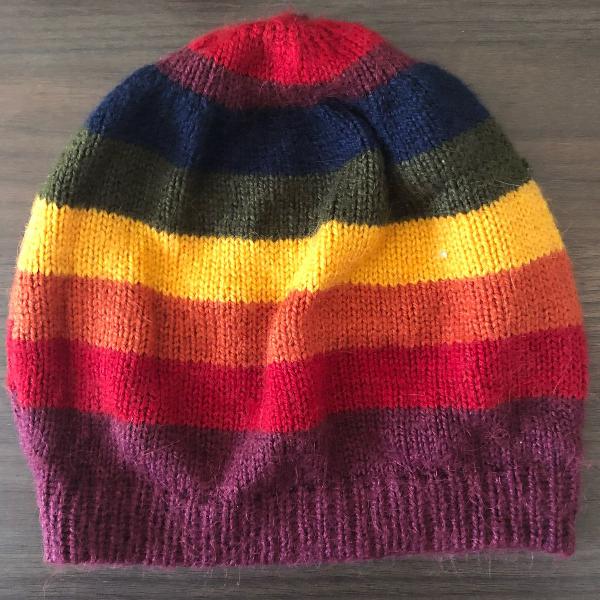 gorro multicolorido