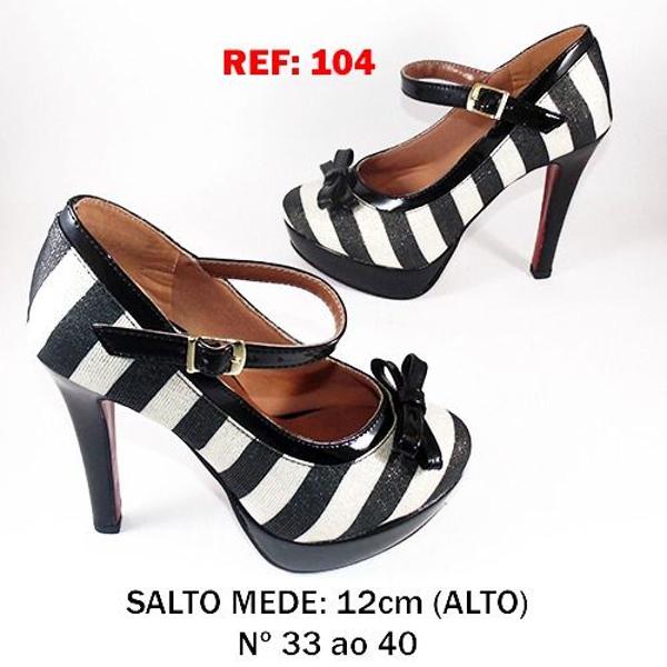 scarpin salto 12cm