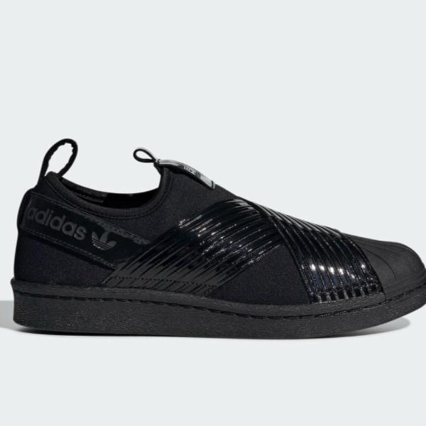 tenis adidas superstar splip-on preto