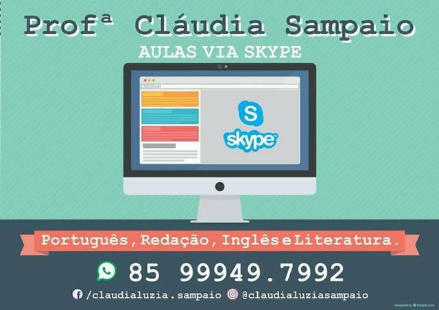 Aulas de português via Skype