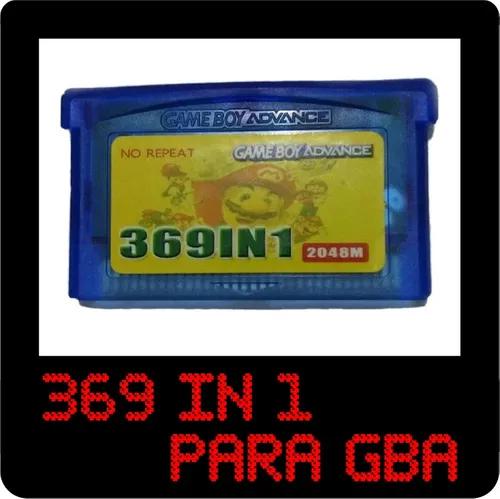Fita Para Game Boy Advance Cartucho Com 369 Jogos