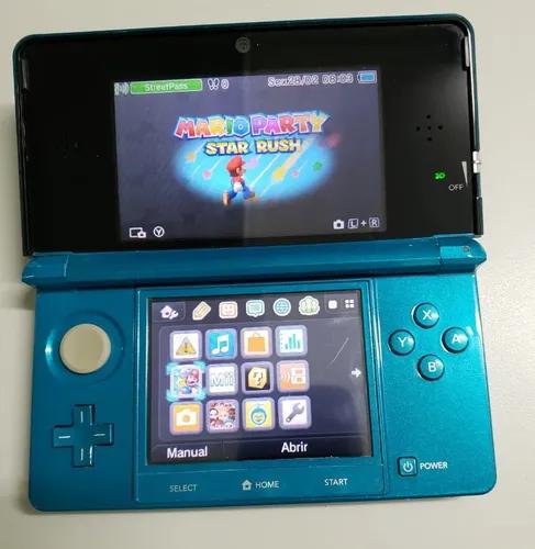 Nintendo 3ds Aqua Blue Europeu + 5 Jogos Originais
