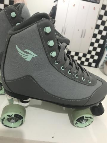 Patins Quad Traxart Profissional PowerQuad Cinza