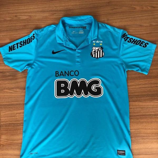 camisa santos futebol clube azul bmg epoca neymar