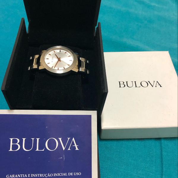 relógio bulova original com certificado de autenticidade e