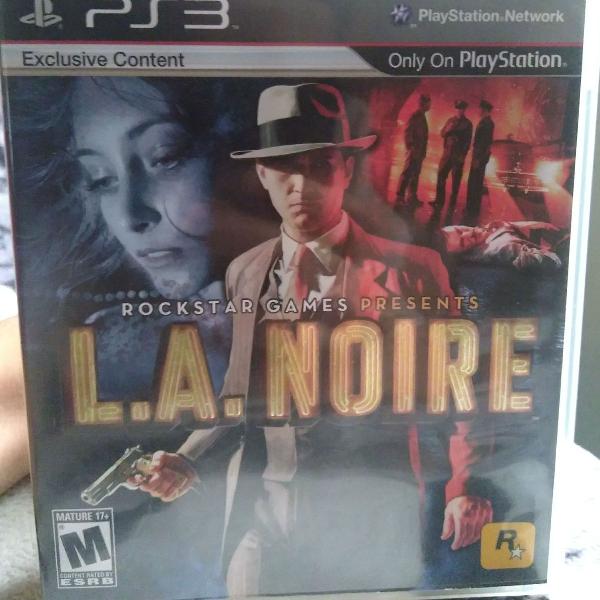 L.A. Noire PS3 Mídia Física