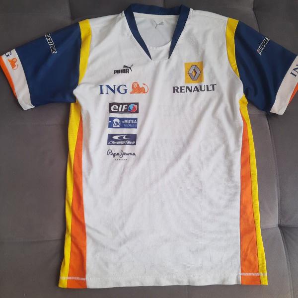 camisa oficial da equipe renault fórmula 1 - f1 oficial