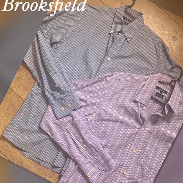 camisa social masculina brooksfield original lilas e branca