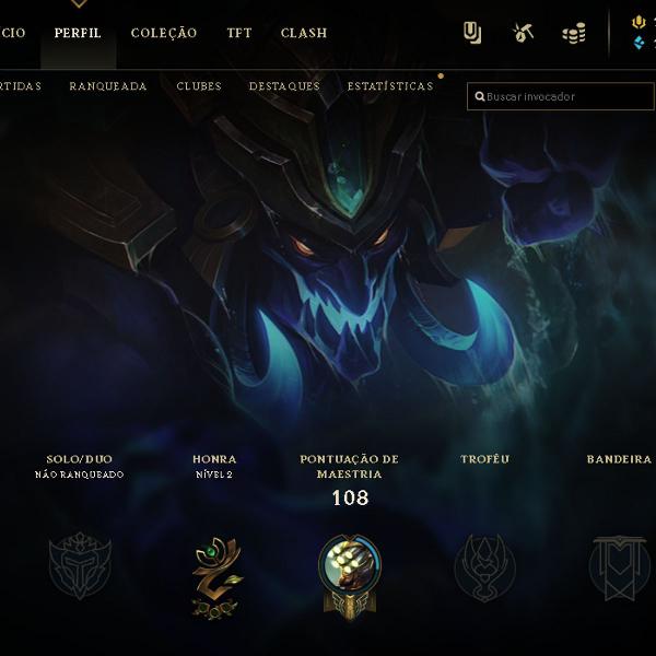 conta league of legends unranked smurf 30